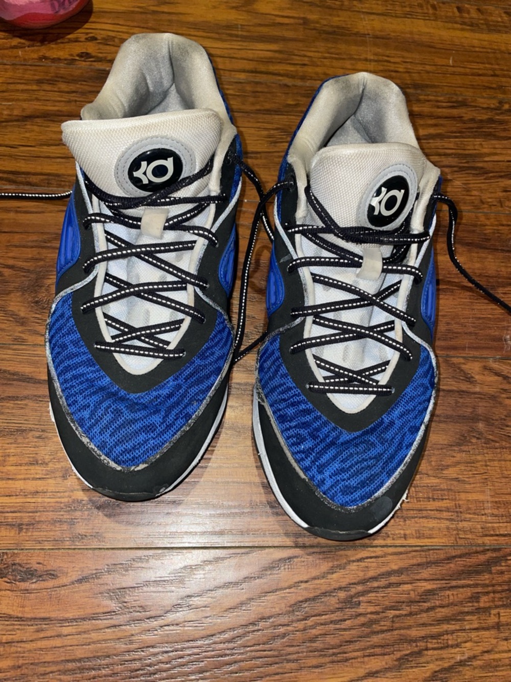 Nike KD Kids Blue, White and Black Athletic Sneakers